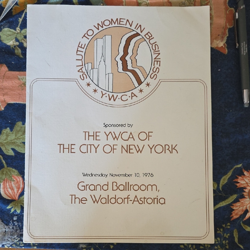 1976 Waldorf Historia YWCA Salute To Women In Business Awards Feat Betty Furness